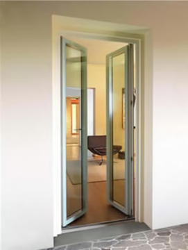 VITRUM DOUBLE - Wood and glass patio door by CARMINATI SERRAMENTI - view 3
